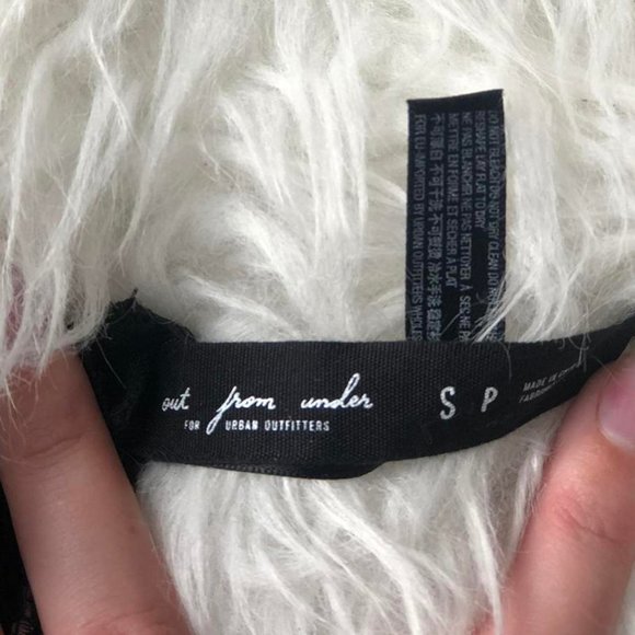 Urban Outfitters Black and Silver Embroidered Mesh Corset - Picture 6 of 6